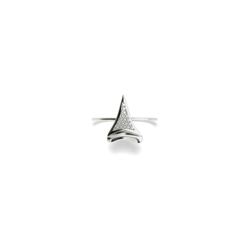 Haifischzahnring von Lauren Howe | 925er Sterlingsilber | Kristall